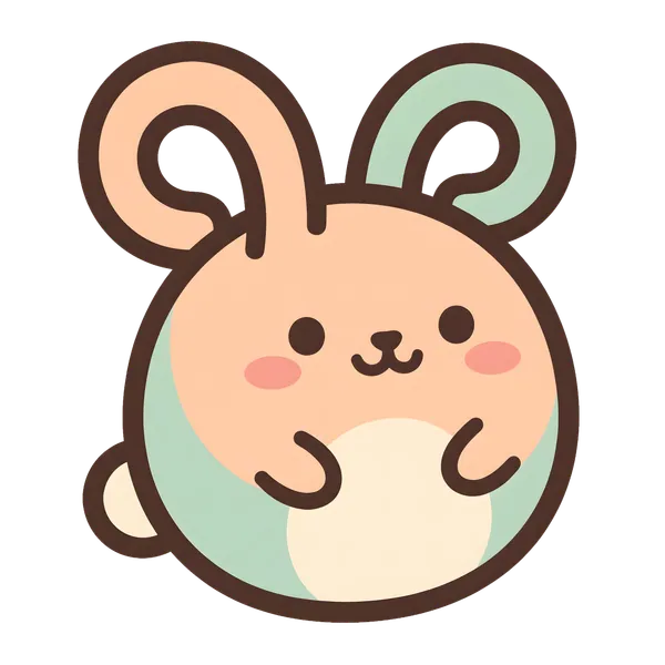Loopi's cheerful bunny mascot